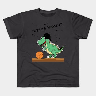 Dinosaur play basketball Kids T-Shirt